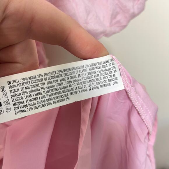 HYACINTH HOUSE x TUCKERNUCK Pink Diamond Textured Isabella Mini Dress {3T43} - Picture 7 of 7